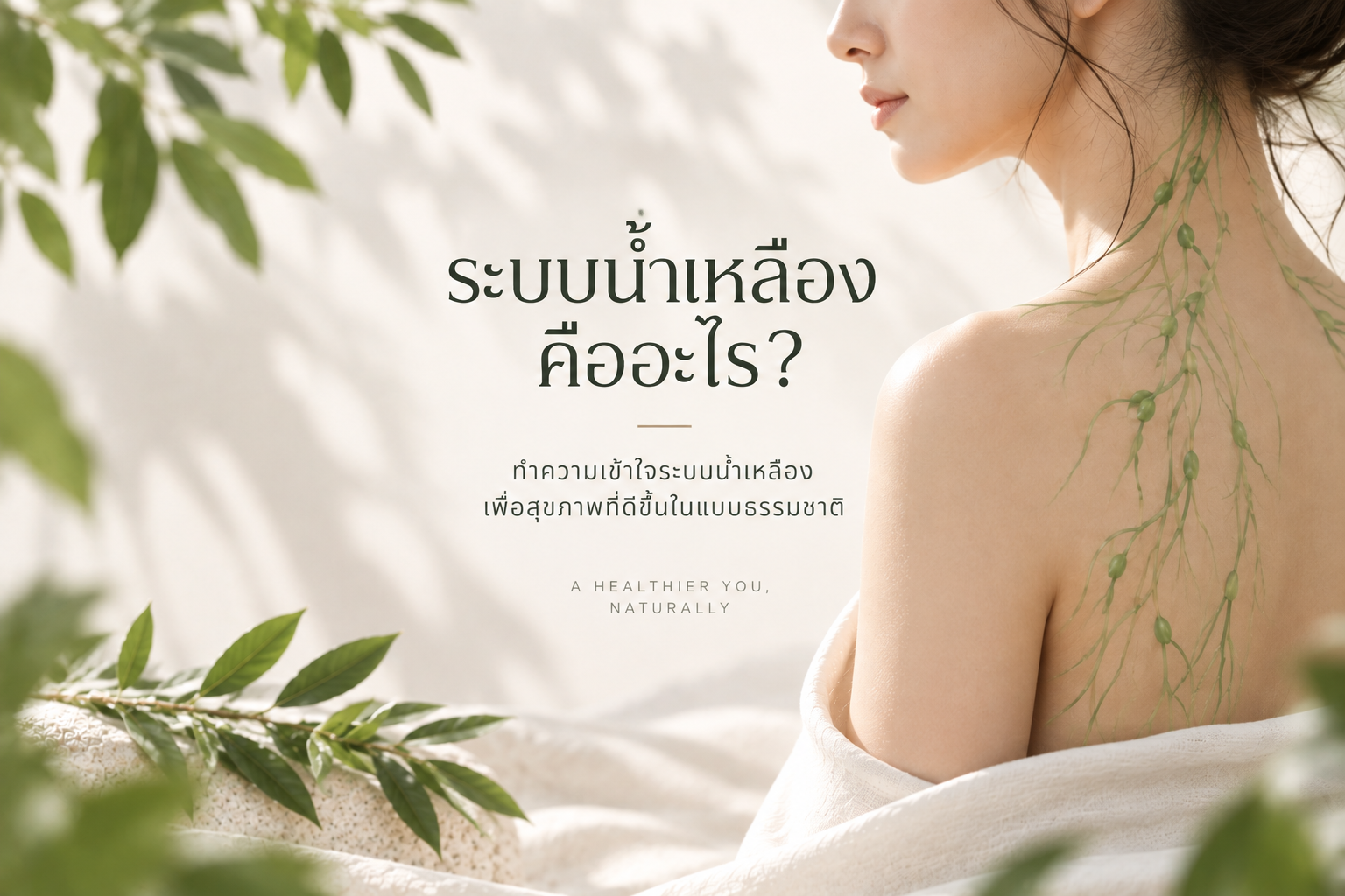 ภาพระบบน้ำเหลืองบริเวณคอและร่างกายส่วนบน อธิบายพื้นฐานว่าระบบน้ำเหลืองคืออะไรและบทบาทต่อสุขภาวะของร่างกาย